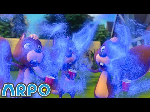 Squirrels VS Robot | ARPO The Robot | Moonbug Kids - Art for Kids 🖌️