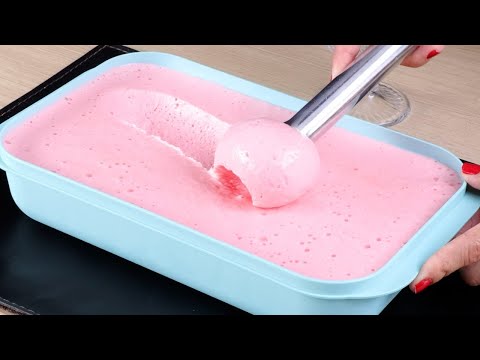 Delicioso helado de fresa y limón con solo 3 ingredientes