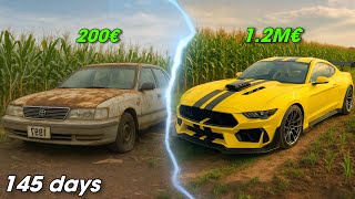 Full 145 days Building an American Muscle Ford Mustang Out of a Toyota Crown