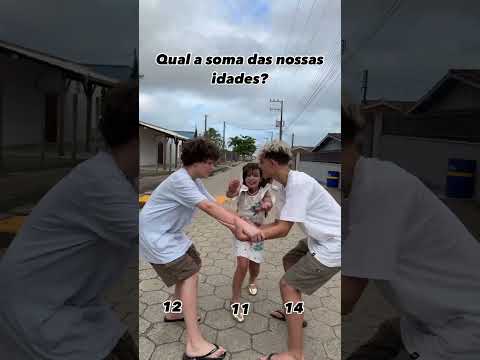 Qual a soma das nossas idades? 😮🤷‍♀️✌️👌😬
