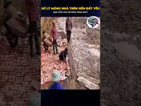 Xử lý móng nhà trên nền đất yếu #shorts #shortvideo #review