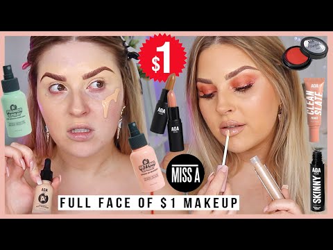 full face of $1 CHEAP makeup"! ? shopmissa - i'm SHOCKED ?