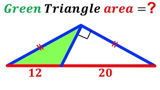 Can you find area of the Green shaded Triangle? | (Trigonometry) | #math #maths | #geometry