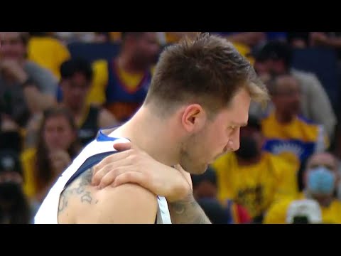 Luka Doncic bothered by apparent right shoulder pain in Game 1 video clip