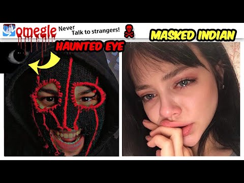 Funny Omegle👻Bhoot Eye prank😲😱😨🇮🇳 Indian guy on omegle.