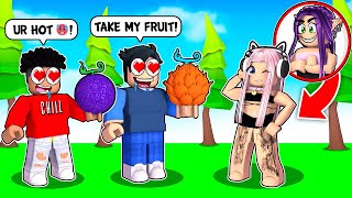 Pretending to be an E-Girl in Roblox to get FREE STUFF (BLOX FRUITS)