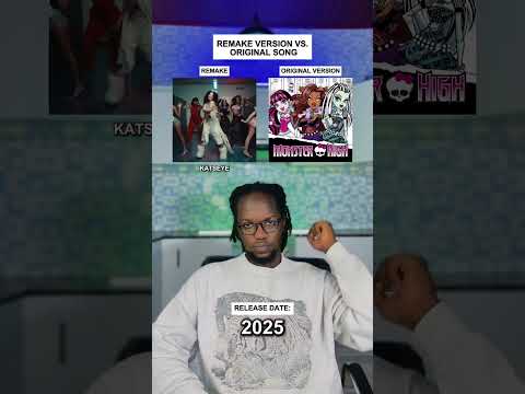 Remake Vs. Original Version: Monster High Fright Song ft. KATSEYE  #shorts #katseye