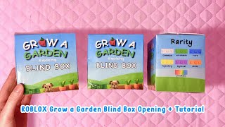 🍎paper diy🍏 ROBLOX GROW A GARDEN BLIND BOXES UNBOXING | tutorial | ASMR | template |  applefrog