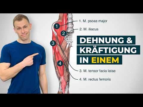 Hüftbeuger Dehnung & Po + Beine stärken in einem!