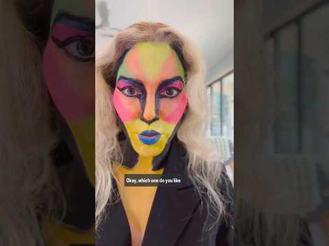 @luckyartcrayonology4792 #neon #facepainting #facepaint #wig #art #dressup #makingart #makeup #diy