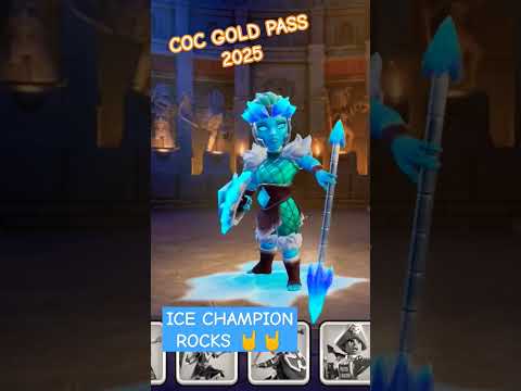 COC -Skin GOLD PASS Reward 2025 January #royalchampion #cocgoldpass #coc #clashofclans #supercell