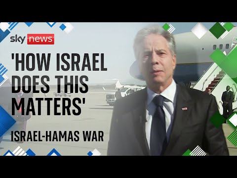 Israel-Hamas war: Palestinian civilians 'bearing brunt' of conflict, says Blinken