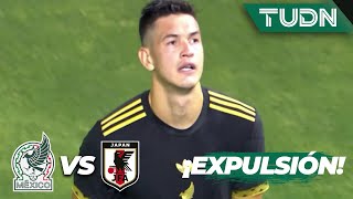 ¡ROJA! César Montes se va expulsado | México vs Japón | Amistoso Internacional | TUDN