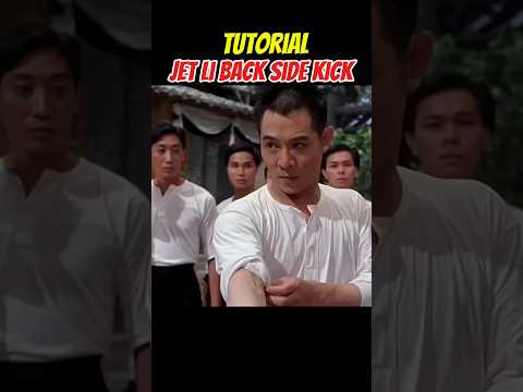 Master Jet Li Back Side Kick Tutorial 🦵💪🥋👊 #jetli #kungfu #backkick #sidekicks #tutorial #shorts