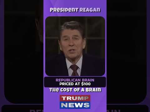 President Reagan On The Cost Of A Brain