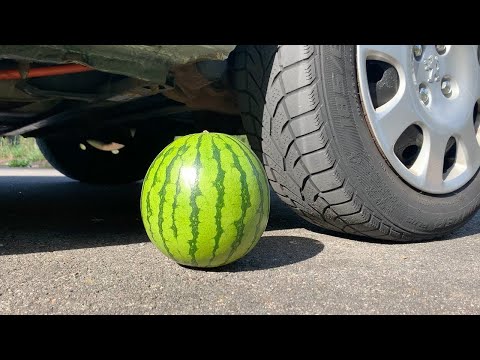 MINI WATERMELON BALLOON VS CAR, Coca Cola Zero, PowerAde ,Fanta, Sprite, Fruko and Mentos Diff Und