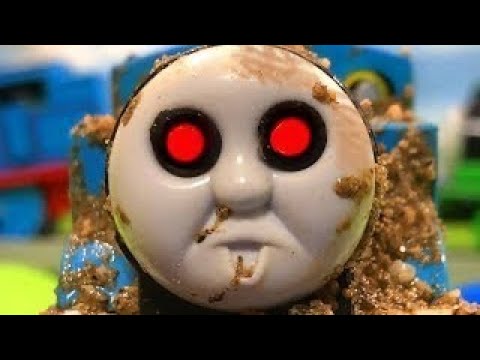 きかんしゃトーマスプラレール おばけ電車が水に落ちる！Thomas＆friends ghosttrain