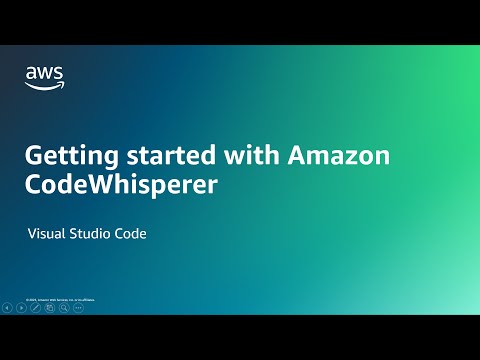 Getting started with Amazon CodeWhisperer with VS Code | Amazon Web Services