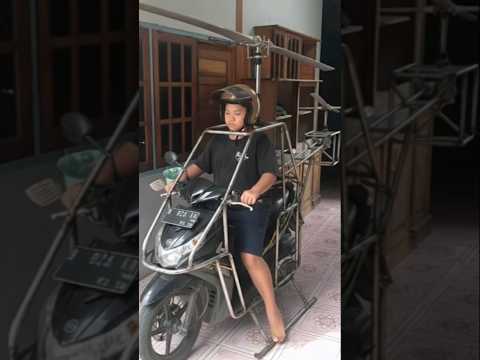 Helikopter Rakitan Buatan Mak Mak kreatif #shorts #helicopter #hitech #emakemak #pixverseai
