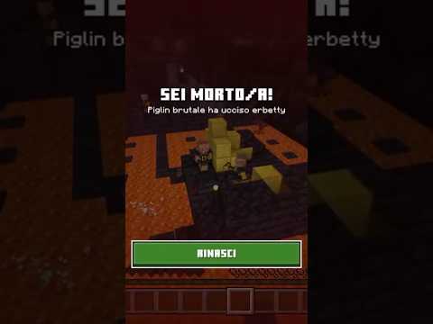 Il nether è veramente difficile 🤬 #minecraft #piglins #hard #nether #live #ps4