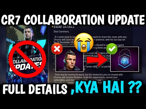 CR7 COLLABORATION UPDATES FREE FIRE KYA HAI ? chrono collaboration update free fire max today cr7 ?