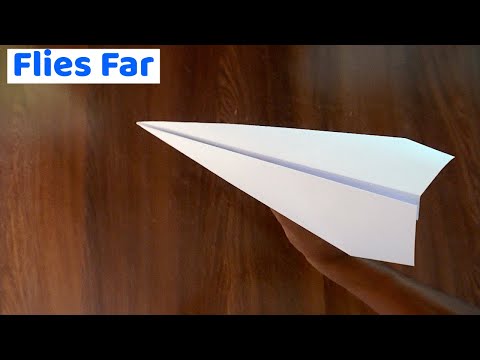 How To Fold An EASY Paper Airplane That FLIES VERY FAR!