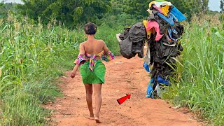 SHE Truly Thought IT WAS TRASH! Bushman Prank! Scaring People!
