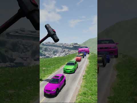 From small to giant cars battling with a hammer #1