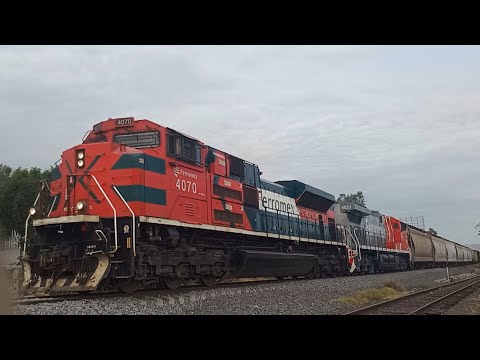 Sorprendente Tráfico de trenes en la via Nogales-Guadalajara!