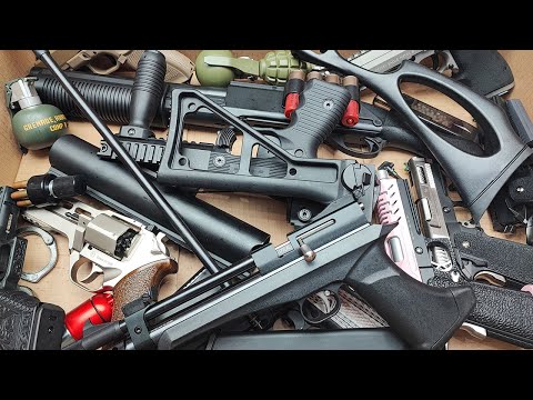 AIRGUN Artemis CP2/Airsoft RHINO 50DS,BABY HI-CAPA, Box of airsoft Guns #airsoft #militaryweapons