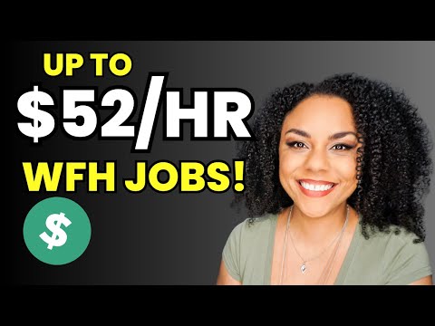 5 Remote Jobs To Make Up to $52 Per Hour! Work From Home 2025!