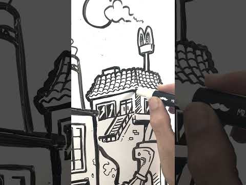 WHAT SHOULD WE MAKE HIM DRAW NEXT?! COMMENT BELOW #daynoart #whiteboard #environmentalart #treehouse