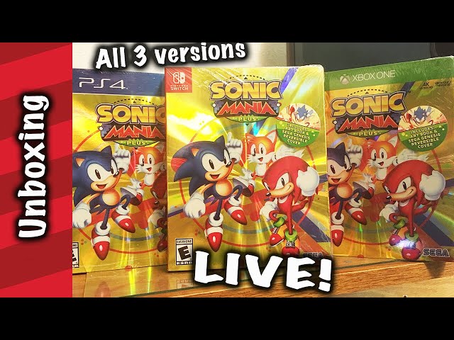 Sonic Mania Plus! Seeing what’s inside all 3 versions.