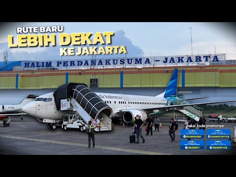 Naik GARUDA INDONESIA Bisa ke Halim Perdanakusuma?? Review Full Service Kelas Ekonomi dari Surabaya