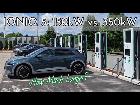 IONIQ 5 DC Fast Charging: 150 kW vs. 350 kW Session Comparison