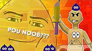 Me vesti de Pou e fiquei noob 😡! ( Murder mistery 2)
