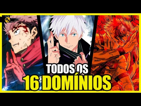 RANKING TODOS OS 16 DOMÍNIOS DE JUJUTSU KAISEN