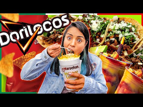 ¡ESTO NO HAY EN MI PAÍS! ¿QUÉ COMEN LO MEXICANOS EN LA CALLE? 🇲🇽