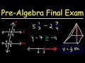 Pre-Algebra Final Exam Review Insights