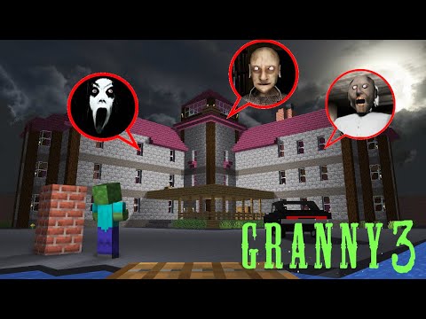 GRANNY 3 CHALLENGE PART 2 - Horror Minecraft Animation