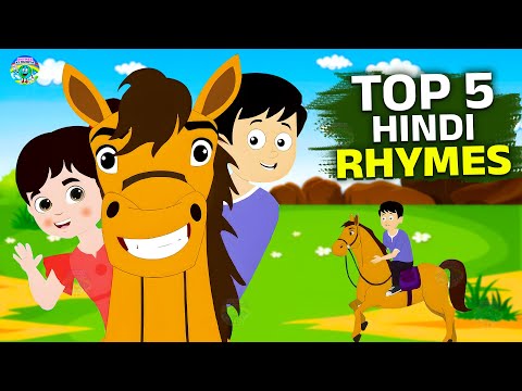 Lakdi Ki Kathi | Top 5 Hindi Rhymes | Popular Hindi Rhymes For Kids | Titli Udi | rhymes Ki duniya.