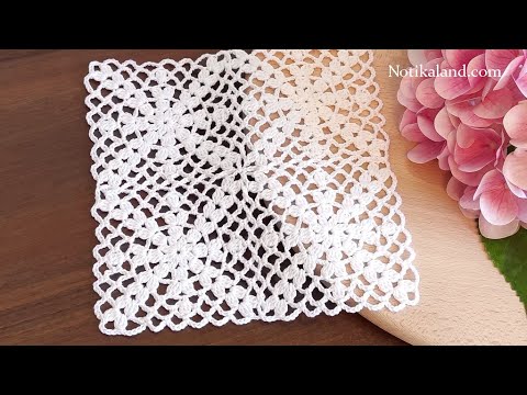 Crochet square   Step by step   PART 2  How to join motifs