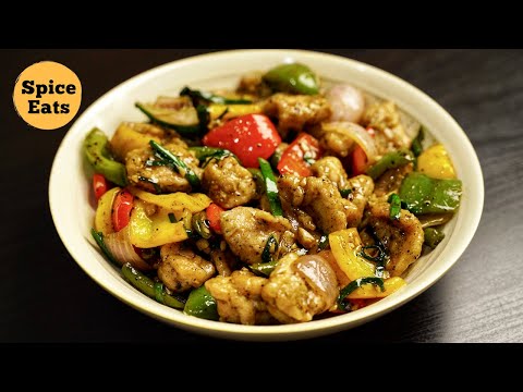 Stir Fry Chicken With Black Pepper Sauce | Black Pepper Chicken Stir Fry Recipe