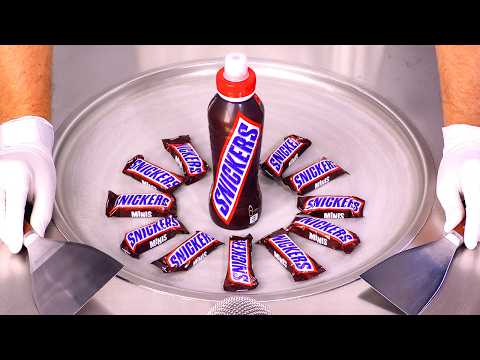 The Sweet Surprise Inside Snickers Ice Cream Rolls | ASMR