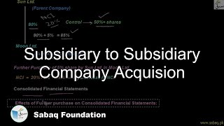 Subsidiary to Subsidiary Company Acquision