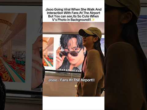 Jisoo Going Viral When She Arrived At The Airport.✅️ #블랙핑크 #blackpink #jisoo #지수 #shorts