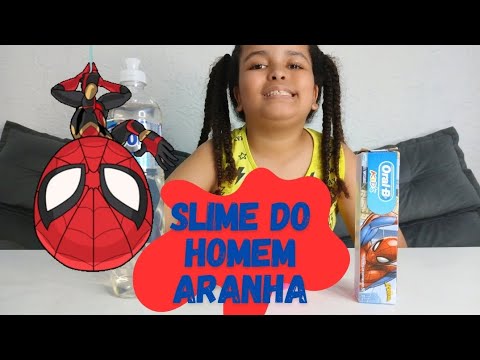 SLIME DO HOMEM ARANHA COM APENAS 2 INGREDIENTES - PARTE 1