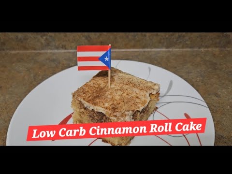 CINNAMON ROLL CAKE BAJO EN CARBOHIDRATOS