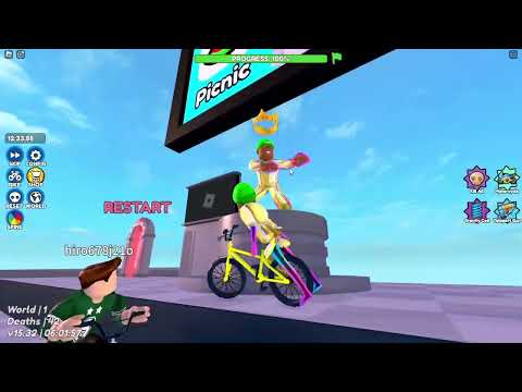 Roblox Obby But You're on a Bike Speedrun (WORLD RECORD)