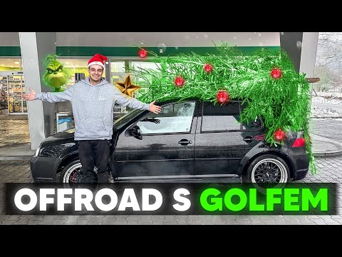 OFFROAD Golfem v lese!❄️ | Jedeme pro NEJKRÁSNĚJŠÍ vánoční strom!